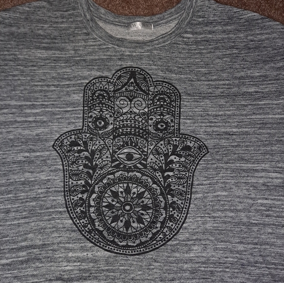 Awake Sweatshirt Top - Hamsa Hand XL - Picture 1 of 6